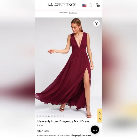 Lulus | Dresses | Lulus Heavenly Hues Burgundy Maxi | Poshmark